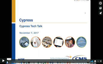 Cypress Tech Talk Slide from November 7