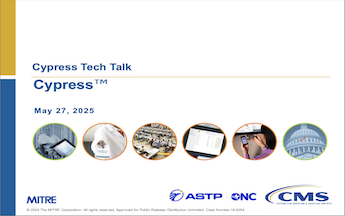 Cypress Tech Talk Slides from May 27, 2025