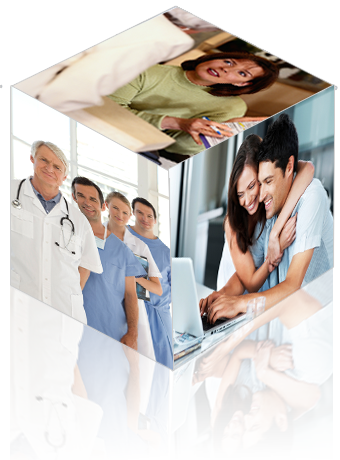 Collage of health care related images Collage of health care related images