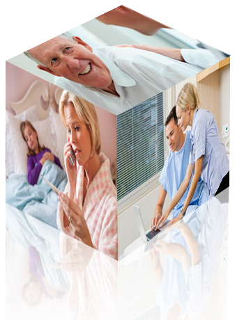 Collage of health care-related images Collage of health care-related images