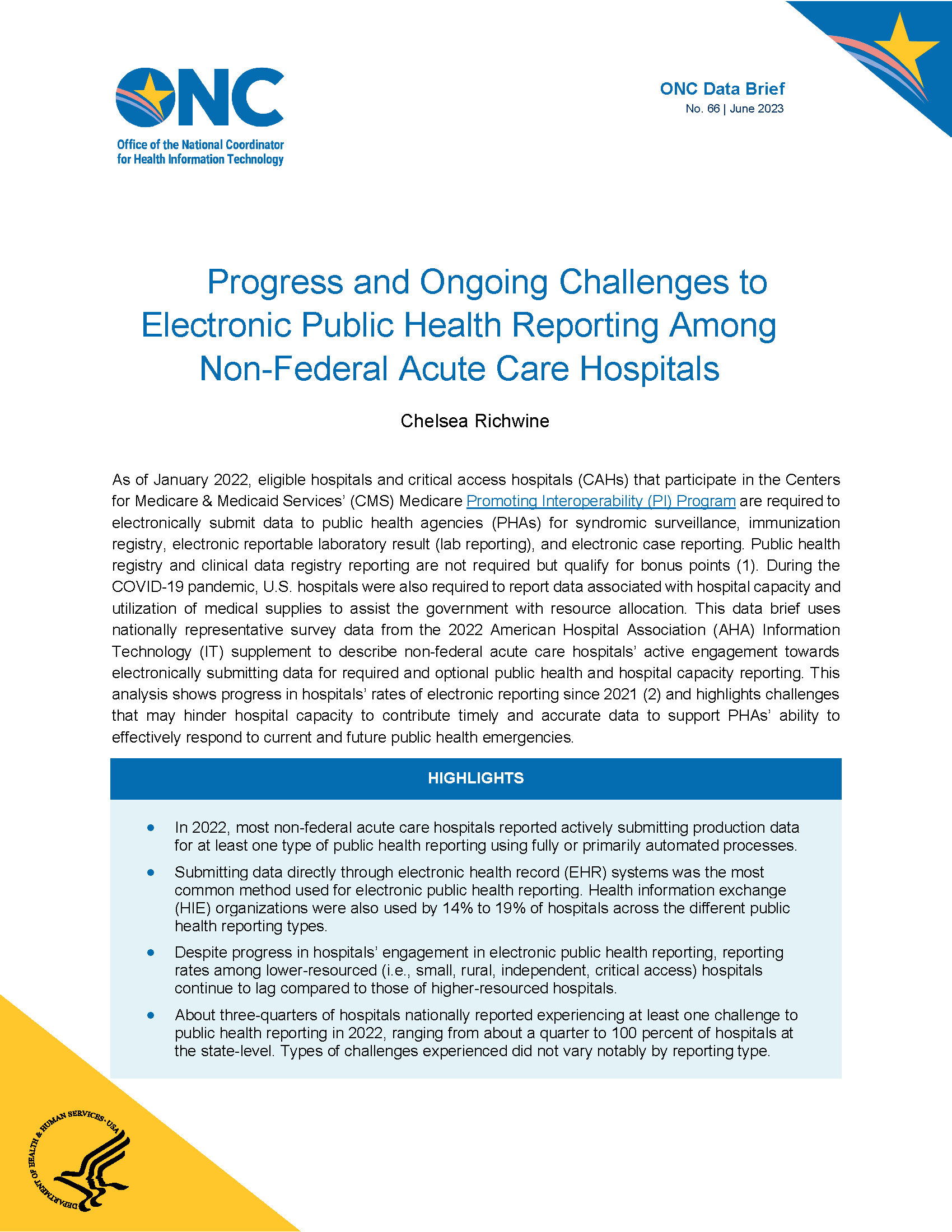 ONC Data Brief | No.66 | June 2023