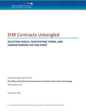 EHR Contract Guide cover