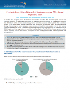 Electronic Prescribing of Controlled Substances (EPCS) among Office-Based Physicians, 2017