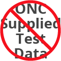 No ONC Supplied Test Data Icon
